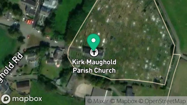 Map showing MAUGHOLD CHURCH, POSTAL LOCALITY, MAUGHOLD, ISLE OF MAN, IM7 1AS