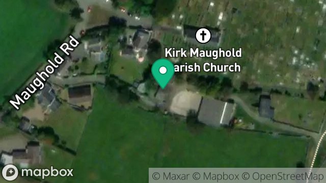 Map showing STORE, BALDROMMA MOOAR, LANE FROM HIBERNIA MAUGHOLD ROAD TO BALDROMMA MOAR, MAUGHOLD, ISLE OF MAN, IM7 1AT