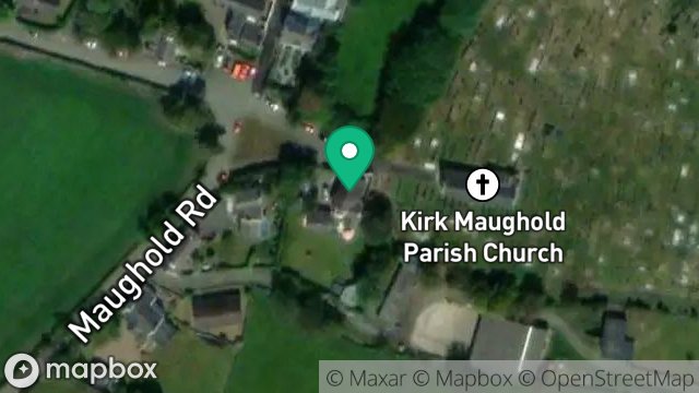 Map showing RYZAK & COCKROFT, DHRYNANE HOUSE, CHURCH ROAD, MAUGHOLD, ISLE OF MAN, IM7 1AS