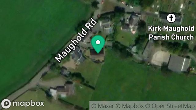 Map showing BALDROMMA COTTAGE, POSTAL LOCALITY, JALLOO, MAUGHOLD, ISLE OF MAN, IM7 1AT