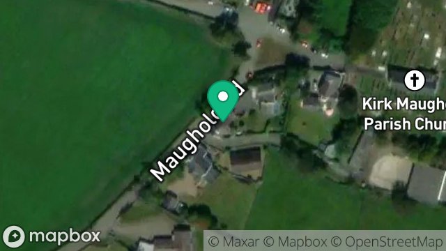 Map showing CHURCH HOUSE, JALLOO, MAUGHOLD, ISLE OF MAN, IM7 1AT