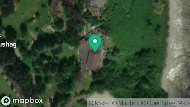 Map showing BOOILUSHAG HOUSE, BOOILUSHAG, BALLAJORA HILL, BALLAJORA, RAMSEY, ISLE OF MAN, IM7 1BD
