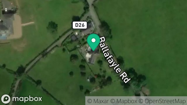 Map showing MAGHER DRINE, BALLAFAYLE, RAMSEY, ISLE OF MAN, IM7 1EA