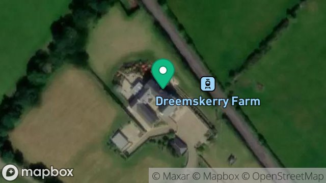 Map showing DREEMSKERRY FARM, LEWAIGUE ROAD, DREEMSKERRY, RAMSEY, ISLE OF MAN, IM7 1BF