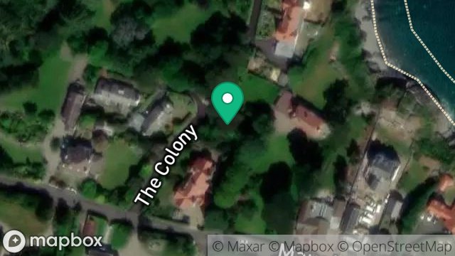 Map showing PART OF GARDEN OF, SHAN VALLAH, THE COLONY, PORT LEWAIGUE, RAMSEY, ISLE OF MAN, IM7 1AL