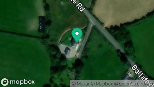 Map showing SARAHS COTTAGE, BALLAGLASS GLEN ROAD, CORNAA, RAMSEY, ISLE OF MAN, IM7 1EH