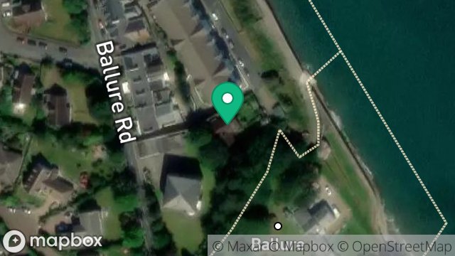 Map showing KILMUIR, BALLURE PROMENADE, RAMSEY, ISLE OF MAN, IM8 1NN