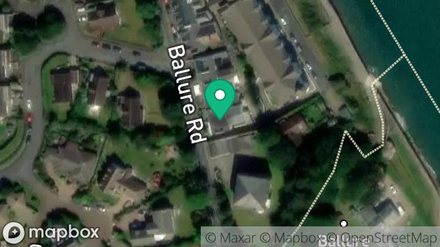 Map showing SILVERDALE, BALLURE ROAD, RAMSEY, ISLE OF MAN, IM8 1NL