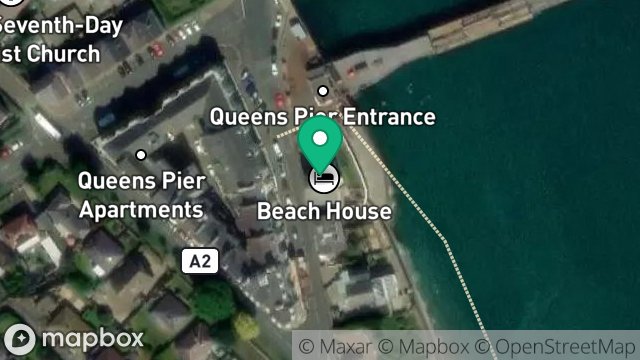 Map showing BEACH HOUSE, STANLEY MOUNT EAST, RAMSEY, ISLE OF MAN, IM8 1NP