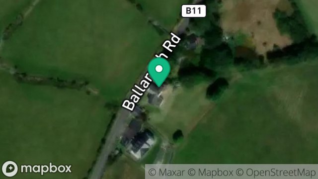 Map showing HILLSIDE, BALLARAGH, LAXEY, ISLE OF MAN, IM4 7PW