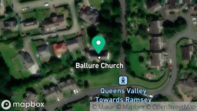Map showing BALLURE CHURCH HOUSE, WALPOLE DRIVE, RAMSEY, ISLE OF MAN, IM8 1NA