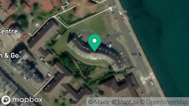 Map showing 10, MARINE GARDENS, RAMSEY, ISLE OF MAN, IM8 1EN