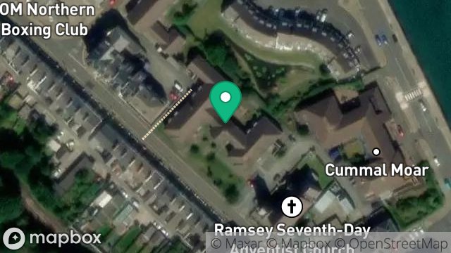 Map showing COOIL-NY-MARREY, WATERLOO ROAD, RAMSEY, ISLE OF MAN, IM8 1EA