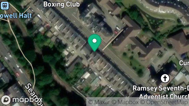 Map showing 57, WATERLOO ROAD, RAMSEY, ISLE OF MAN, IM8 1EG