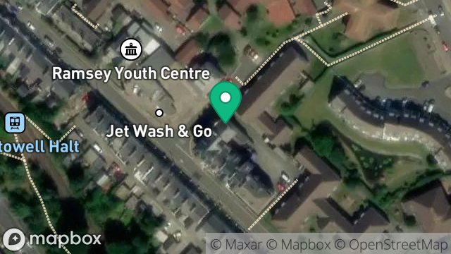 Map showing 4, APPROACH ROAD, RAMSEY, ISLE OF MAN, IM8 1EB