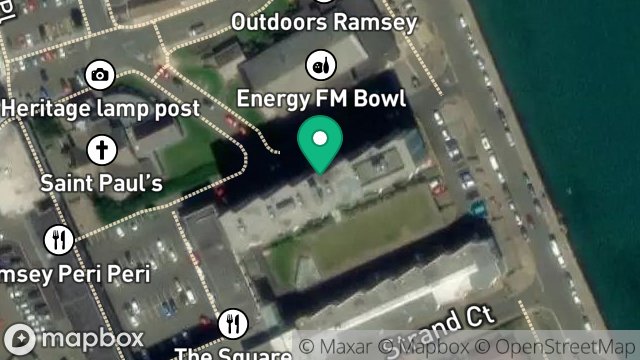 Map showing 204, KINGS COURT, RAMSEY, ISLE OF MAN, IM8 1LL