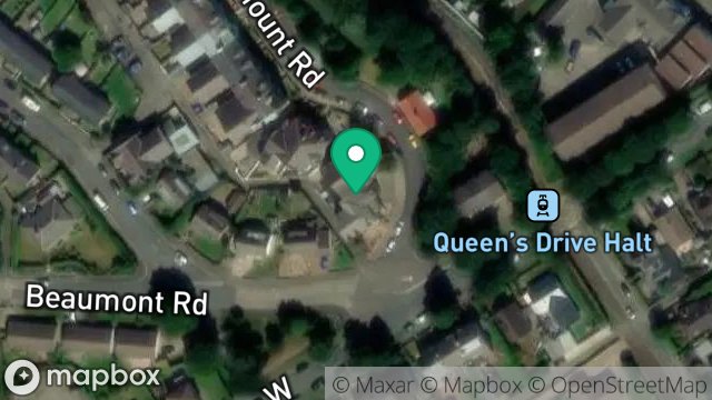 Map showing FLAT 5, HOLMLEIGH, BROOKHILL ROAD, RAMSEY, ISLE OF MAN, IM8 2HY
