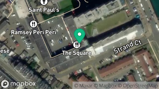 Map showing VIKING APARTHOTEL, ST PAULS SQUARE, RAMSEY, ISLE OF MAN, IM8 1LE