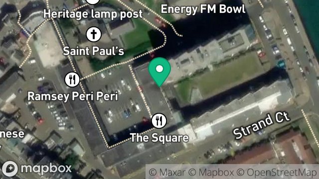 Map showing 103 VIKING APARTMENTS, ST. PAULS SQUARE, RAMSEY, ISLE OF MAN, IM8 1LH
