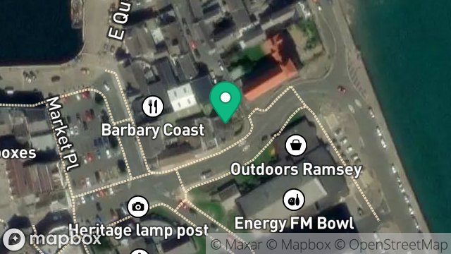 Map showing MONA HOUSE, 1, MONA STREET, RAMSEY, ISLE OF MAN, IM8 1BD