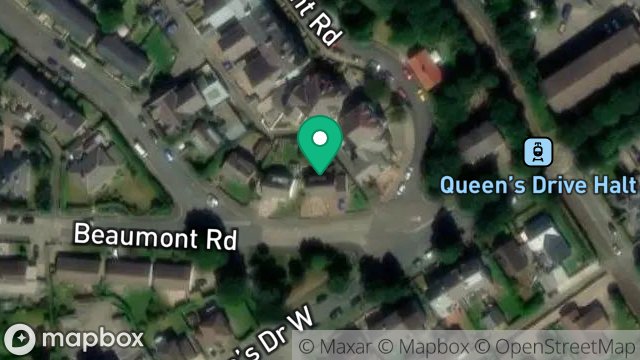Map showing 33, BEAUMONT ROAD, RAMSEY, ISLE OF MAN, IM8 2HW