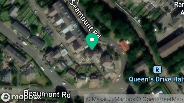 Map showing LYNWOOD, BROOKHILL ROAD, RAMSEY, ISLE OF MAN, IM8 2HY