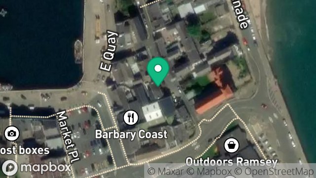 Map showing 9, MONA STREET, RAMSEY, ISLE OF MAN, IM8 1BD
