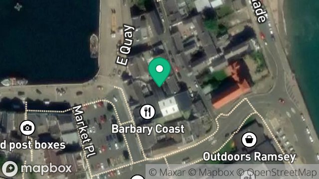 Map showing GARAGE STORE AND OFFICE, MONA STREET, RAMSEY, ISLE OF MAN, IM8 1BD