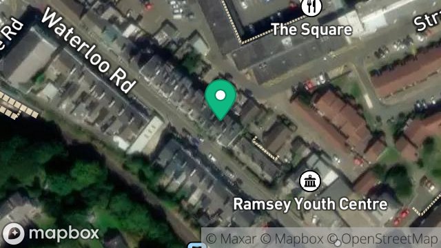Map showing 33, COOIL-NY-MARREY, WATERLOO ROAD, RAMSEY, ISLE OF MAN, IM8 1EQ