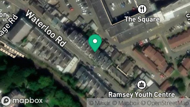 Map showing 29, COOIL-NY-MARREY, WATERLOO ROAD, RAMSEY, ISLE OF MAN, IM8 1EQ