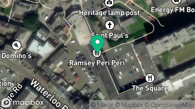 Map showing 10, ST. PAULS SQUARE, RAMSEY, ISLE OF MAN, IM8 1LE