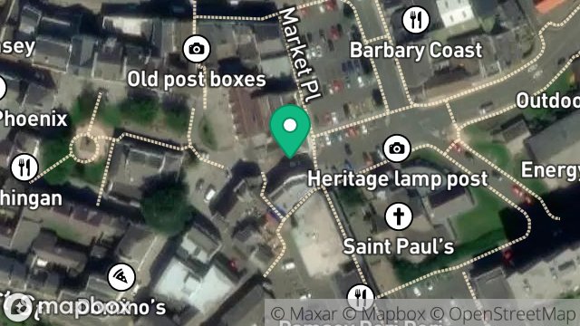 Map showing RAMSEY REGENERATION MARKET HILL SITE, MARKET HILL, RAMSEY, ISLE OF MAN, IM8 1JT