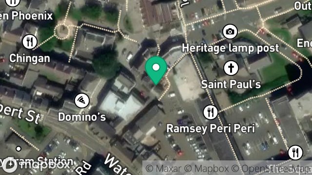 Map showing 5, COLLEGE STREET, RAMSEY, ISLE OF MAN, IM8 1JN