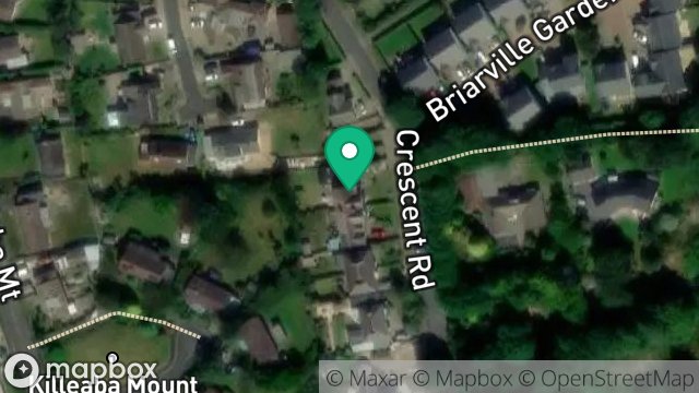 Map showing OKARA, CRESCENT ROAD, RAMSEY, ISLE OF MAN, IM8 2JR