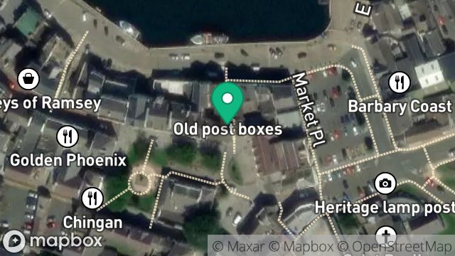 Map showing SURE MOBILE, 10, PARLIAMENT STREET, RAMSEY, ISLE OF MAN, IM8 1AP