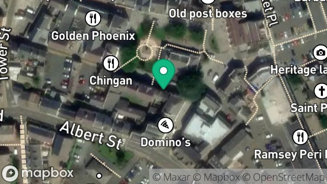 Map showing 2A, WATER STREET, RAMSEY, ISLE OF MAN, IM8 1JP