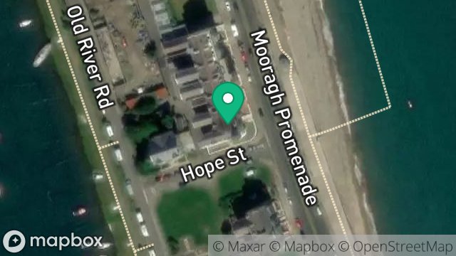 Map showing FLAT 1, BELVEDERE COURT, MOORAGH PROMENADE, RAMSEY, ISLE OF MAN, IM8 3AG