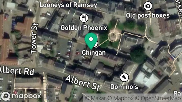 Map showing OSBOURNE ANTIQUES LTD, 3, WATER STREET, RAMSEY, ISLE OF MAN, IM8 1JP