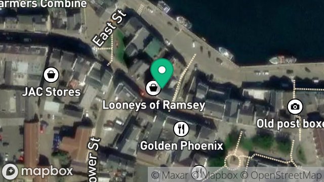 Map showing 28, PARLIAMENT STREET, RAMSEY, ISLE OF MAN, IM8 1AW