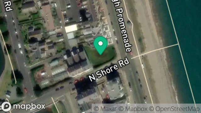 Map showing SITE ADJACENT TO, LAURESTON, MOORAGH PROMENADE, RAMSEY, ISLE OF MAN, IM8 3BA