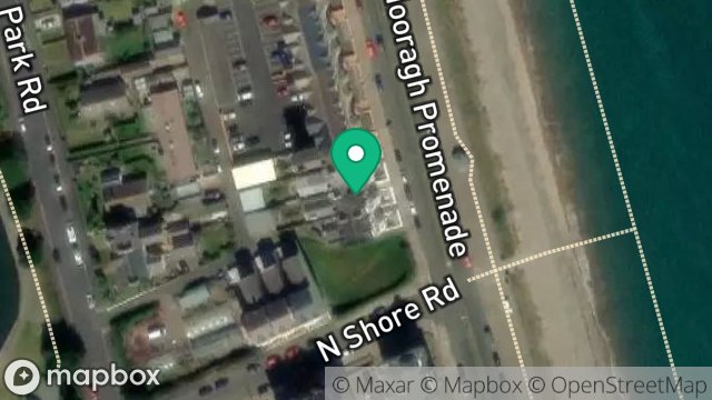Map showing MANNIX COURT, MOORAGH PROMENADE, RAMSEY, ISLE OF MAN, IM8 3BA