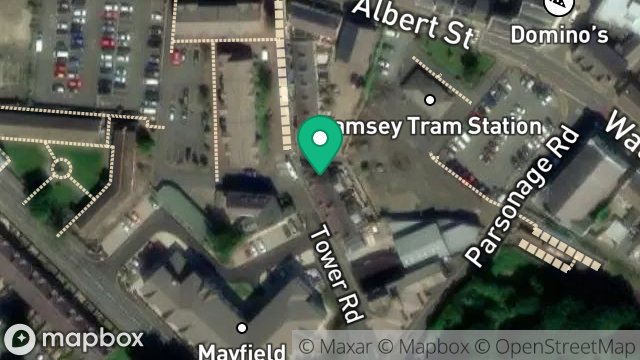 Map showing 2, SANTON TERRACE, TOWER ROAD, RAMSEY, ISLE OF MAN, IM8 2EB