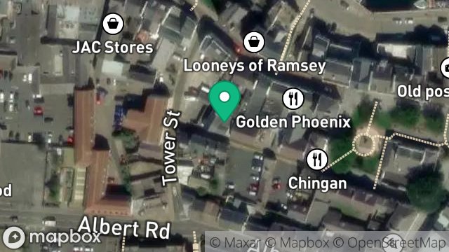 Map showing 10, WATER STREET, RAMSEY, ISLE OF MAN, IM8 1JP