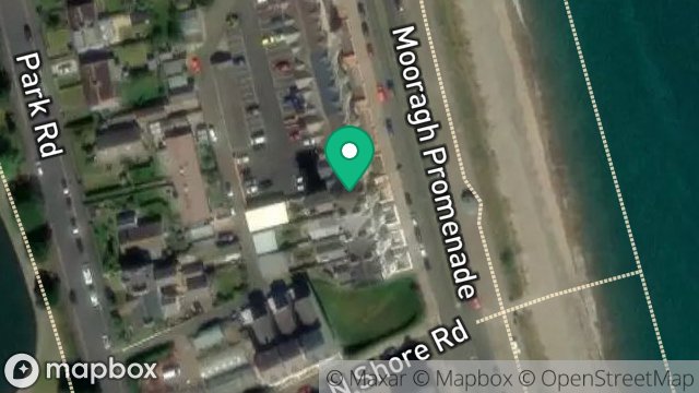 Map showing CUMBRIA COURT, MOORAGH PROMENADE, RAMSEY, ISLE OF MAN, IM8 3BA