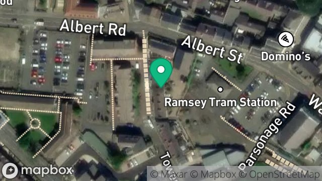 Map showing 5, TOWER ROAD, RAMSEY, ISLE OF MAN, IM8 2EA