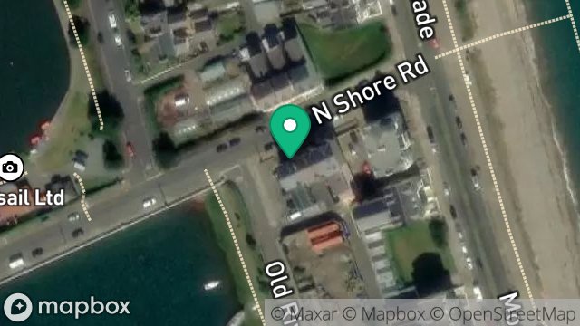 Map showing FLAT 8, HARWOOD COURT, NORTH SHORE ROAD, RAMSEY, ISLE OF MAN, IM8 3AN