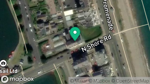 Map showing FLAT 3, IRIS HOUSE, NORTH SHORE ROAD, RAMSEY, ISLE OF MAN, IM8 3AL