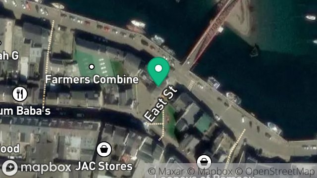 Map showing FLAT 1, 9, EAST STREET, RAMSEY, ISLE OF MAN, IM8 1DN