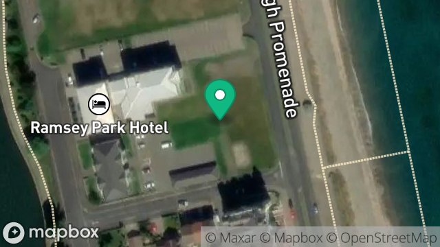 Map showing LAND AT CORNER OF PREMIER ROAD AND MOORAGH PROMENADE, PREMIER ROAD, RAMSEY, ISLE OF MAN, IM8 3AU
