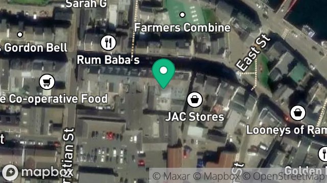 Map showing HEATHERS CHILDREN & BABYWEAR, 3, VICTORIA BUILDINGS, PARLIAMENT STREET, RAMSEY, ISLE OF MAN, IM8 1AX